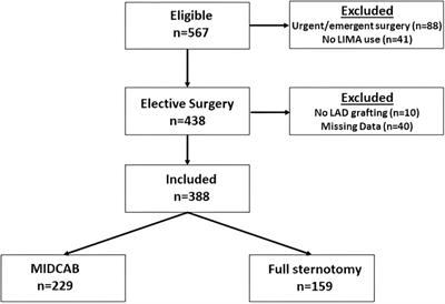 Early and late outcomes after minimally invasive direct coronary artery bypass vs. full sternotomy off-pump coronary artery bypass grafting